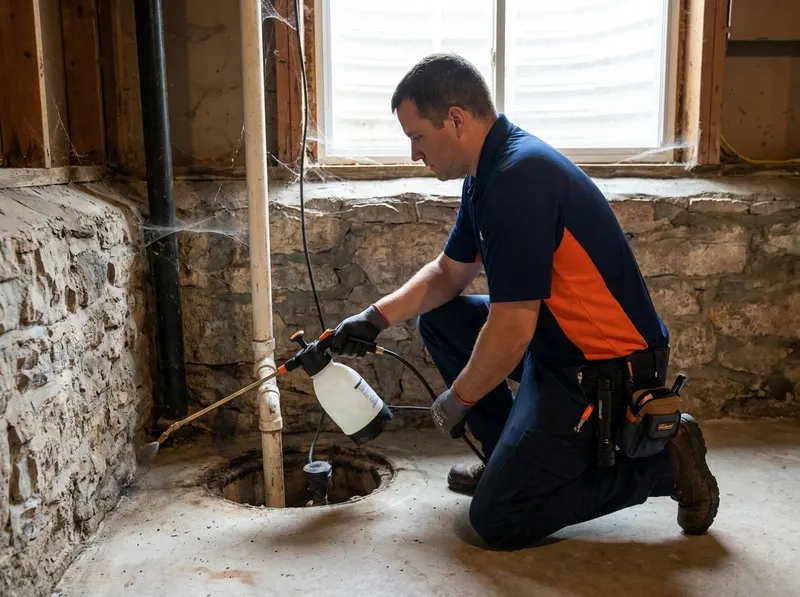 Basement Spider & Centipede Suppression in DesMoines, AI